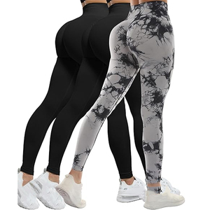 Leggings taille haute pour femmes, longueur intégrale, imprimés, extensibles, pour le yoga et l'entraînement, effet push-up, style sportif, toutes saisons - Product Image 1