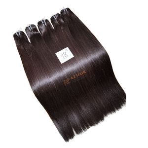 Extensiones de Cabello Humano Virgen Vietnamita AZ HAIR, 18 Pulgadas, Liso, Puntas Completas, Doble Trama a Máquina, Cabello Vietnamita - Product Image 1