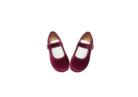 Chaussures plates Mary Jane en velours pour filles, couleur unie, avec bride à boucle, décontractées, 13-24 mois, doublure respirante en peau de porc, antidérapantes, soutien de la voûte plantaire