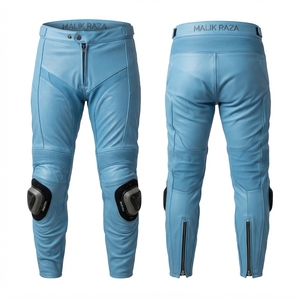 Pantalon de moto en cuir véritable fait main, sur mesure, pour homme et femme, taille personnalisée, pour la conduite - Product Image 5