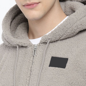 Prix de gros – Sweats à capuche en polaire Sherpa pour hommes, 100 % coton, thermiques, coupe-vent, écologiques, qualité supérieure, marque privée - Product Image 6