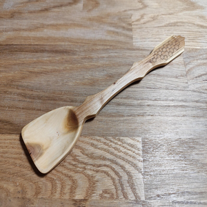 Cuchara de Té de Madera Hecha a Mano, Cuchara Medidora de Café y Azúcar de Madera Natural con Acabado Pulido - Product Image 1