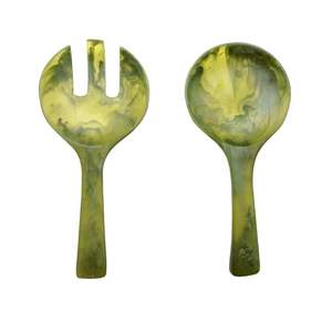 Juego de Cucharas para Servir Ensaladas, Hechas a Mano en India, de Resina Ecológica, para Fiestas, Precio Directo de Fábrica Disponible - Product Image 5