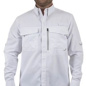 Chemises de pêche pour hommes respirantes et imprimées de haute qualité, logo personnalisé, évacuation de l'humidité, tactiques, en polyester et élasthanne 50, coupe-vent - Product Image 4