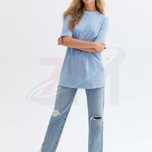 Camiseta Oversize Premium para Mujer, Estilo Urbano, Personalizable con Etiqueta Privada, 100% Algodón Jersey, Corte Holgado, Casual, Verano - Product Image 2