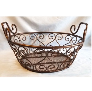 Cesta de Alambre de Hierro con Tapa de Madera para Frutas y Verduras, Decoración de Mesa, Decoración del Hogar a los Mejores Precios - Product Image 2