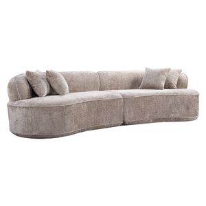 Divano Angolare Moderno di Lusso Oversize a Forma di L, Design Minimalista con Comodo Letto Pieghevole per Soggiorno o Appartamento - Product Image 2
