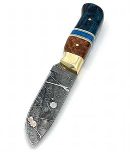 Outil utilitaire fixe robuste sur mesure avec poignée en laiton poli et manche en composite Burl - Product Image 4