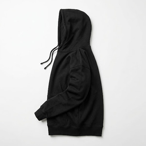 Custom <b>Women</b> <b>Black</b> Hoodie Wholesale Casual <b>Long</b> <b>Sleeve</b> Sweatshirts Cotton <b>Black</b> Plain Hoodie <b>Tops</b> Solid Oversized Pullover - Product Image 4