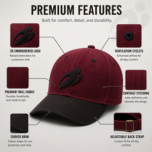 Casquette de baseball APICTO SPORTS en daim bicolore avec logo en relief, fermeture snapback réglable, 100 % coton, motif color block pour la course à pied - Product Image 6