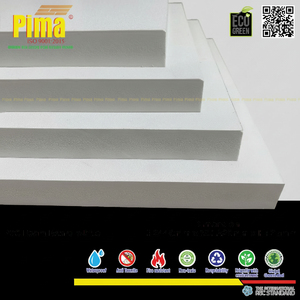 Durable White 25mm <b>Thick</b> PVC WPC <b>Foam</b> Board Sheet 0.6 G/cm3 Density Expanded Polyvinyl Construction for Wall Panels Furniture-HS - Product Image 1