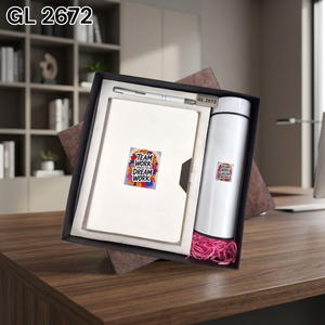 Corporate <b>Gift</b> Set Notebook Pen Stainless Steel Tumbler Custom <b>Office</b> Employee Welcome Business Promotional <b>Gift</b> Box Kit - Product Image 4