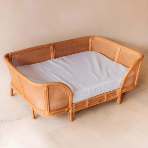 Webbing rattan cat <b>bed</b> on legs stylish pet furniture competitive price dog <b>nest</b> puppy sofa <b>beds</b> - Product Image 5