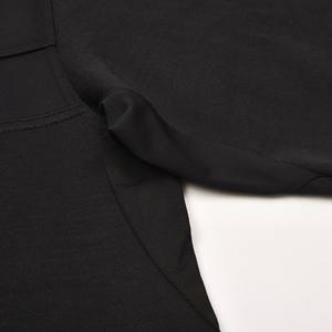 Camiseta Exterior de Punto de Alta Calidad, Color Negro, Manga Larga, Cuello Redondo, Acolchada para Snowboard, con Talla Personalizada - Product Image 5