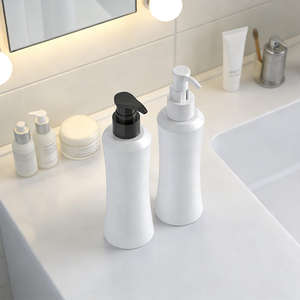 Botella de Plástico PET Blanca de 250 ml y 8 oz con Bomba para Loción, Cuidado de la Piel, Aceite, Crema, Envase Cosmético, Venta al por Mayor - Product Image 3