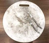 Planche à charcuterie personnalisable en résine époxy au design magnifique pour la cuisine domestique, accessoires de découpe, artisanat Kiswah, compatible lave-vaisselle