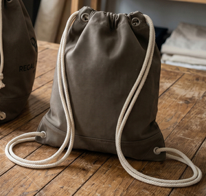 Unisex Canvas <b>Drawstring</b> <b>Backpack</b>-Large Foldable Gym Sports Fitness Workout Bag with Rope Handle Durable Waterproof Breathable - Product Image 4