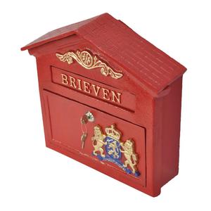 Weather Resistance Metal Rustic <b>Mailbox</b>/Dropbox For Sale Direct Factory Price Decorative Post Holder Letter Box With Lock - Product Image 2
