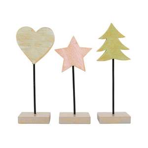 Ensemble de 3 arbres de Noël en bois de luxe de haute qualité pour la décoration de table et de la maison au prix le plus bas - Product Image 4