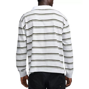 Quick Dry Wholesale Customize 100% Cotton Rugby Shirt Loose Fit Durable Soft Fabric Breathable Comfort - Product Image 5