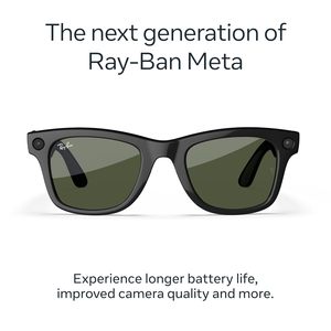 จัดส่งฟรี <span class=keywords><strong>Ray</strong></span>-<span class=keywords><strong>Ban</strong></span> Meta (Gen 2), Wayfarer, สีดำเงา |   แว่นตาอัจฉริยะ AI สำหรับผู้ชายและผู้หญิง อายุการใช้งานแบตเตอรี่ยาวนานขึ้น 2 เท่า ความละเอียด 3K HD รุ่นใหม่ - Product Image 2