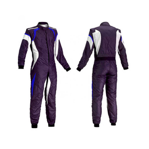 Traje de Motociclismo de Manga Larga para Hombre, Color Morado, Blanco y Azul, Resistente al Fuego, para Todas las Estaciones - Product Image 1