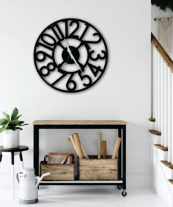 Modern <b>Large</b> Metal Wall <b>Clock</b> Luxury Cutout Arabic Numerals Silent Nordic Round Wall Art Decor for Living Room Home Wall <b>Clock</b> - Product Image 1