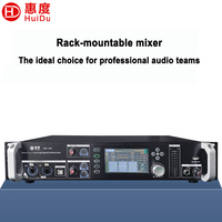 Mezclador de Audio Digital Profesional HD-J16 de 16 Canales con Pantalla Táctil y Supresión de Retroalimentación para Iglesias