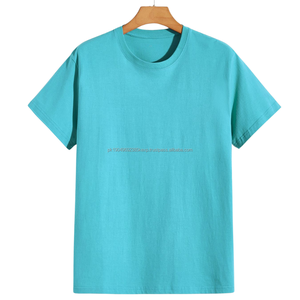 T-shirts pour hommes en coton biologique 100% tricoté, respirants, écologiques, à manches courtes, vente en gros OEM - Product Image 4