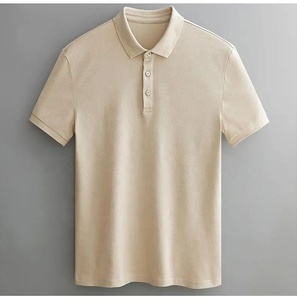 Camisa de Manga Larga a Rayas para Hombre, Transpirable, de Secado Rápido, Informal, de Algodón Tejido, con Logotipo Frontal, Largo Regular - Product Image 3