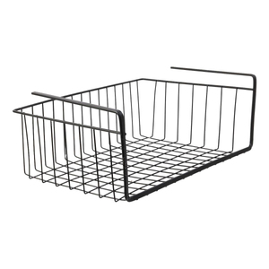 Royal Design Metal Iron Wire <b>Basket</b> With Handle Black Finished Round Shape for Tabletop Living Room Storage <b>Baskets</b> - Product Image 3