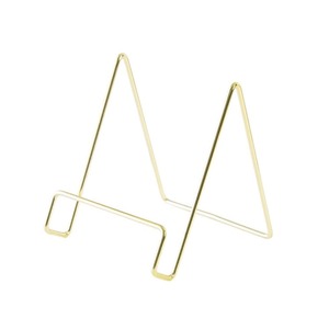 Minimalist Brass Tripod Stand Geometric Design Indoor Floor Mount Durable Living Room Home Decor - Product Image 2