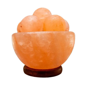 Lampe en sel rose de l'Himalaya 100% naturel de qualité supérieure, sculptée à la main, bol à feu, boules de massage, design personnalisé, style amour - Product Image 3