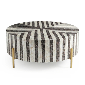 Luxury <b>Mother</b> of Pearl Coffee Table MOP Shell Inlay Mosaic Center Table Living Room Furniture Vietnam Export - Product Image 5