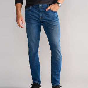Meilleur Prix – Nouveauté : Jean en toile droite 100 % coton, personnalisable avec logo, décontracté, respirant et écologique, disponible en ligne - Product Image 1