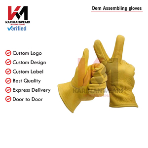 Working Gloves Heavy Duty Work Gloves Durable Grip Anti <b>Slip</b> Safety Gloves for Industrial Use OEM Bulk - Product Image 2