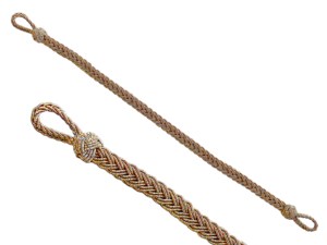 Mützengeflecht Knitted Cap Cord Solid Color Fabric <b>Braided</b> Rope Simple Style Badge <b>Accessory</b> Cord with Metal Hook Custom Color - Product Image 6