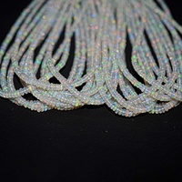 Perles Rondelles Lisses en Opale Naturelle Éthiopienne 3mm 4mm, Bijoux en Gros, Perles de Pierre Opale à Effet de Feu et de Jeu de Couleurs, Directement du Fabricant Indien