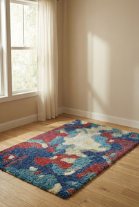 Tapis en laine tufté à la main de style berbère marocain, le plus vendu, écologique, épais et moelleux pour salon - Product Image 2