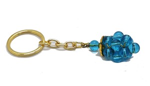 Llavero de cristal de alta calidad con piedra de aguamarina en forma de uva, cuentas de piedra natural, llavero curativo, regalo para mujeres. - Product Image 5