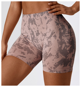 Legging de fitness sans couture écologique pour femme, vêtement de sport compressif, taille haute, effet froncé fessier, couleur unie, extensible dans les quatre sens - Product Image 2