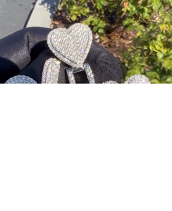 Moissanite <b>Custom</b> <b>Name</b> Heart Pendant Iced Out Hip Hop <b>Necklace</b> Luxury Diamond Look Personalized Statement Jewelry - Product Image 6