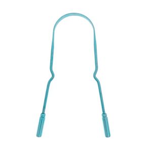 Raspador de Lengua en Forma de U, Color Turquesa, Recubierto de Acero Inoxidable, Higiene Bucal, Elimina Bacterias y Mal Aliento, Reutilizable para Adultos - Product Image 1