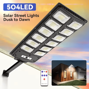 Lámpara Solar LED para Calle de 8000LM 8500K, 800W, Comercial, para Exteriores, Impermeable, de Alta Luminosidad, con Sensor de Luz, Alimentada por Energía Solar - Product Image 1