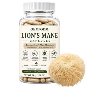 Cápsulas de Extracto de Melena de León 100% Puro, Grado Alimenticio, para Equilibrio Nutricional, Suministro al por Mayor de Marca Privada - Product Image 1