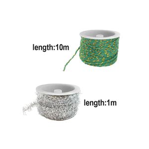 Fili Metallici Lussuosi per Maglieria Natalizia con Filo d'Oro in Cotone - per Decorazioni Festive - Product Image 4