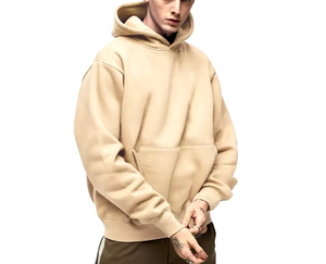 Sweat à capuche unisexe pour homme de haute qualité, en coton épais, coupe oversize, imprimé personnalisé, avec perles - Product Image 2