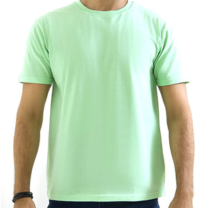 T-shirt personnalisé d'été 220 g/m² à manches courtes, streetwear, logo brodé, homme, 100 % coton, vente en gros, t-shirt uni - Product Image 5