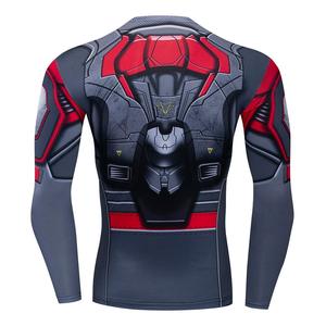 Maillot de compression professionnel pour entraînement en salle de sport, avec logo personnalisé, fabricant d'articles de sport, commandes en gros - Product Image 3