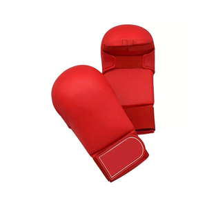 Gants de karaté en cuir avec logo personnalisé - Légers, surface haute qualité, design flexible, ajustables, unisexes, pour l'entraînement aux arts martiaux - Product Image 2